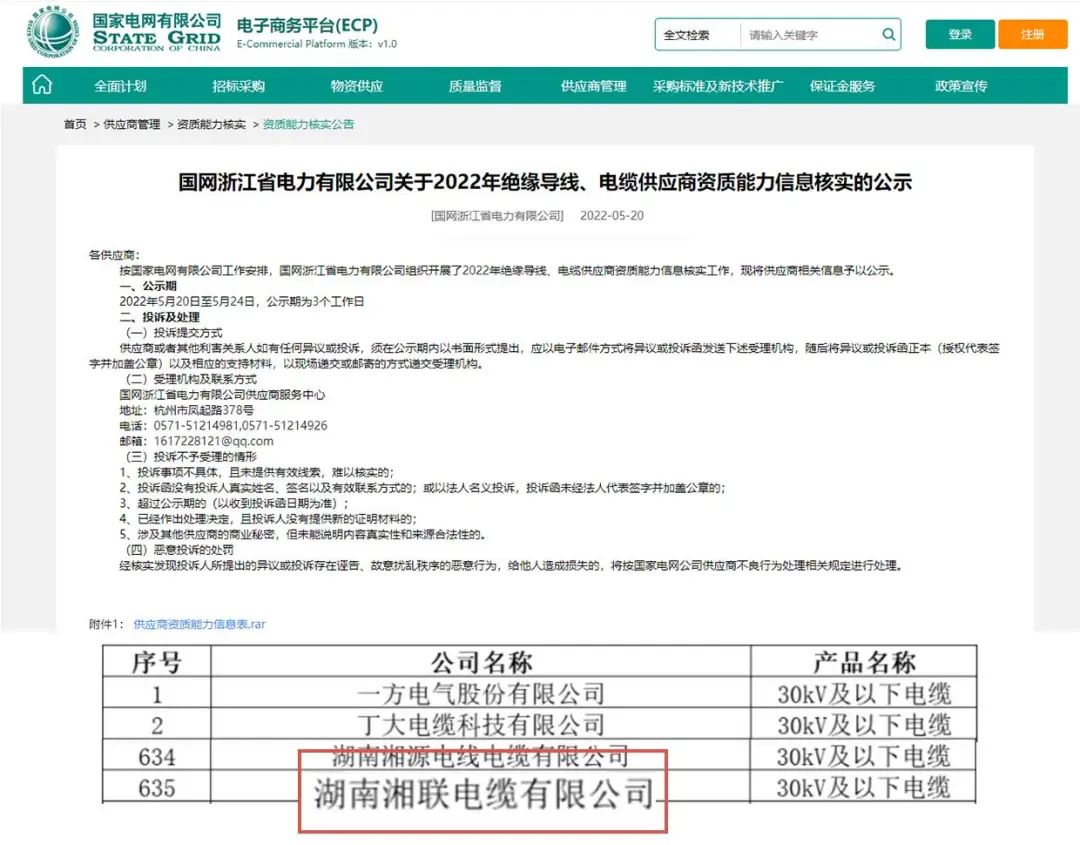 喜訊 | 湘聯(lián)電纜順利通過國家電網(wǎng)“供應商資質能力”審核！